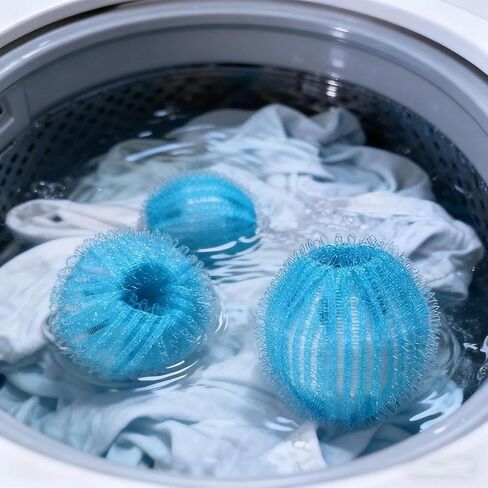 6 Pack Washing Machine Hair Removal Balls, Reusable Cleaning Balls for Washing Machine Cleaning in Saudi Arabia