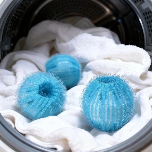 6 Pack Washing Machine Hair Removal Balls, Reusable Cleaning Balls for Washing Machine Cleaning in Saudi Arabia