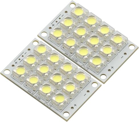 2Pcs DC 3V-5V 12 LED Super Bright White LED Piranha Board Night LED Lights Lamp Module Board in Saudi Arabia