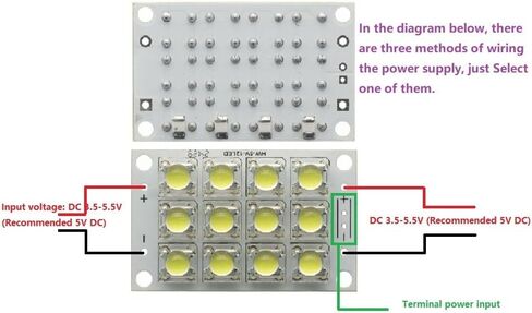 2Pcs DC 3V-5V 12 LED Super Bright White LED Piranha Board Night LED Lights Lamp Module Board in Saudi Arabia