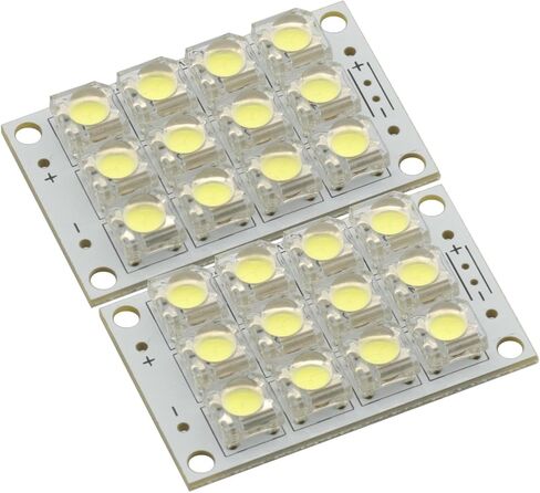 2Pcs DC 3V-5V 12 LED Super Bright White LED Piranha Board Night LED Lights Lamp Module Board in Saudi Arabia