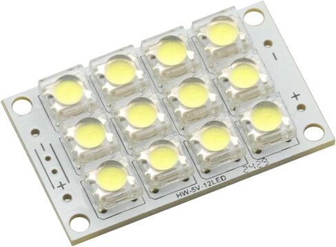 2Pcs DC 3V-5V 12 LED Super Bright White LED Piranha Board Night LED Lights Lamp Module Board in Saudi Arabia