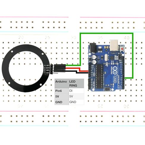 EEEEE RGB 8/12/16/24، مجموعة حلقات LED LED، 5050 لون كامل، WS2812 / WS2812B متضمنة رموز تحكم فردية قابلة للعنونة. in Kuwait