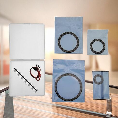 EEEEE RGB 8/12/16/24، مجموعة حلقات LED LED، 5050 لون كامل، WS2812 / WS2812B متضمنة رموز تحكم فردية قابلة للعنونة. in Kuwait