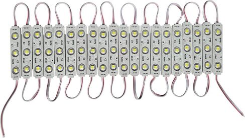 LED Module, LED Windows Lights 6000k White Light 100pcs 5050SMD 150LM Per LED Module IP65 Waterproof for Advertising Signs with Tape Adhesive Backside (Power Supply NOT Included) in Saudi Arabia