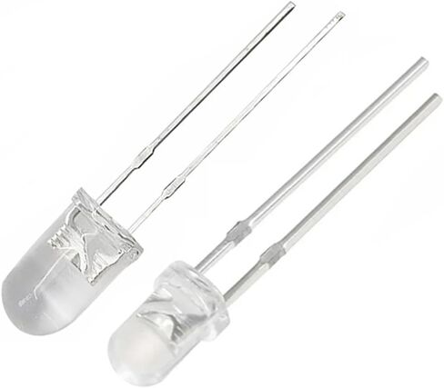 100pcs 3mm Orange Flicker Flickering LED Diodes Candle Flicking Lights Clear Round Lens 29mm Long Lead DC 2V 20mA Light Emitting Diode Lamp Bulb in Kuwait