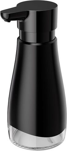 Oasis Creations 500 mL /17fl.oz Stainless Steel Liquid Soap Dispenser for Dish and Hand Soap - Two Toned Silver and Black - Refillable - Great for Kitchen Bathroom or Countertop in Saudi Arabia