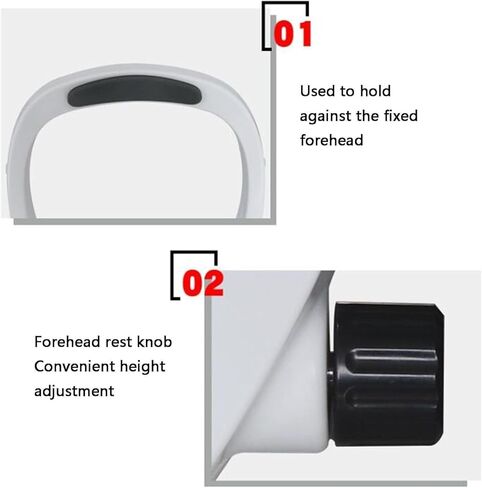 Forehead Support Optometry Accessories, Vision Training Forehead Bracket, Chin Support Lifting Function, with Height Adjustment Knob, for Optical Stores, Vision Care Centers, in Kuwait