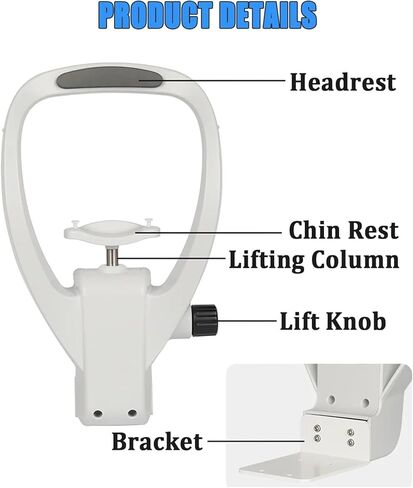 Forehead Support Optometry Accessories, Vision Training Forehead Bracket, Chin Support Lifting Function, with Height Adjustment Knob, for Optical Stores, Vision Care Centers, in Kuwait
