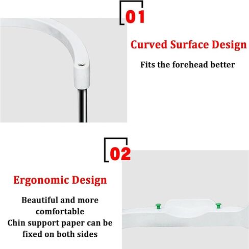 Forehead Support Optometry Accessories, H-Type Vision Training Forehead Support with Height Adjustment Knob, 95MM Lifting Distance, for Auto Refractometer Vision Training Opti in Kuwait