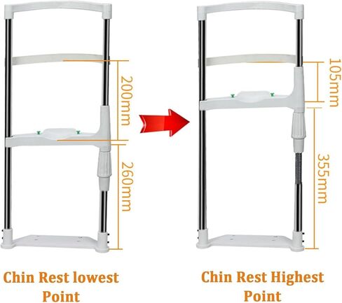 Forehead Support Optometry Accessories, H-Type Vision Training Forehead Support with Height Adjustment Knob, 95MM Lifting Distance, for Auto Refractometer Vision Training Opti in Kuwait
