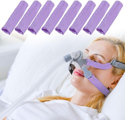 ８حزمة أغطية حزام الساتان، غطاء وسادة الوجه لغطاء الرأس، وسادات مريحة عالمية وقابلة لإعادة الاستخدام، وإكسسوارات وإمدادات C Papa، وسادات غطاء الرأس لتقليل العلامات الحمراء (أرجواني) in Kuwait