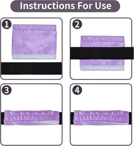 ８حزمة أغطية حزام الساتان، غطاء وسادة الوجه لغطاء الرأس، وسادات مريحة عالمية وقابلة لإعادة الاستخدام، وإكسسوارات وإمدادات C Papa، وسادات غطاء الرأس لتقليل العلامات الحمراء (أرجواني) in Kuwait