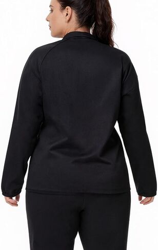 Sauna Jackets for Women Plus Size Long Sleeves Zipper Sauna Shirt Sweat Body Shaper for Workout Gym Exercise in Saudi Arabia