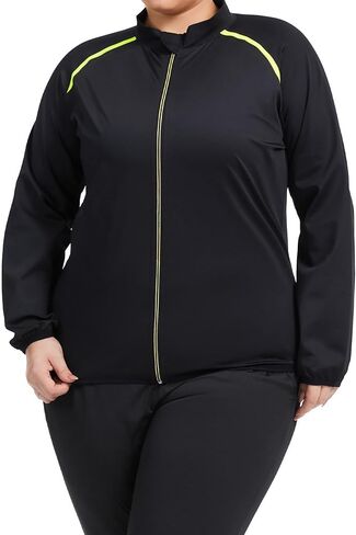 Sauna Jackets for Women Plus Size Long Sleeves Zipper Sauna Shirt Sweat Body Shaper for Workout Gym Exercise in Saudi Arabia