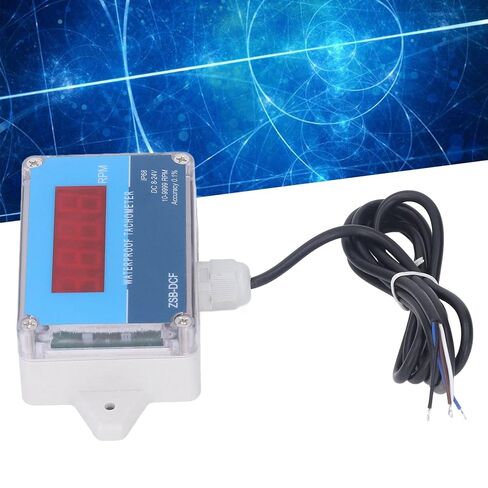 Motor Tachometer, Motor Speed Meter Speed Meter Sensor IP68 LED Digital Display DC 8V to 24V in Saudi Arabia