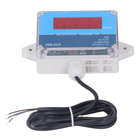 Motor Tachometer, Motor Speed Meter Speed Meter Sensor IP68 LED Digital Display DC 8V to 24V in Saudi Arabia
