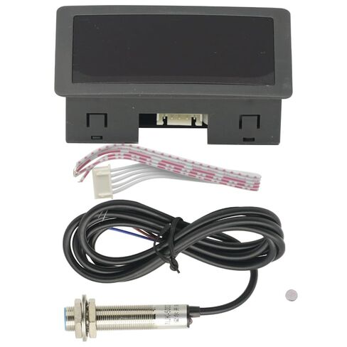 Tachometer 4 Digital LED Tach RPM Speed Meter,Digital Speedometer with Hall Proximity Switch Sensor NPN in Saudi Arabia