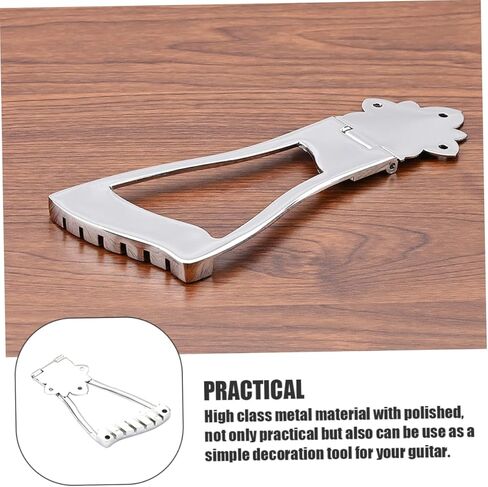 LIFKOME GA418A Guitar Tailpiece Bridge 6-String Chrome Saddle for Electric Guitar Accessories Adjustable Drawing String Board Compatible in Saudi Arabia