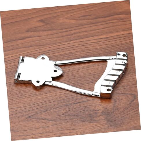 LIFKOME GA418A Guitar Tailpiece Bridge 6-String Chrome Saddle for Electric Guitar Accessories Adjustable Drawing String Board Compatible in Saudi Arabia