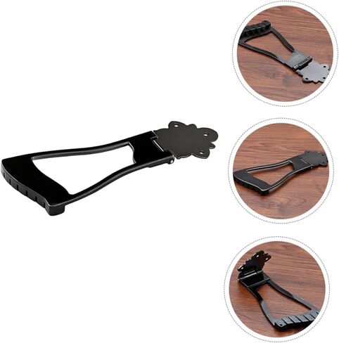 ERINGOGO 6-String Guitar Black Metal Tailpiece Bridge Adjustable Saddle for Electric and Bass Guitar in Saudi Arabia