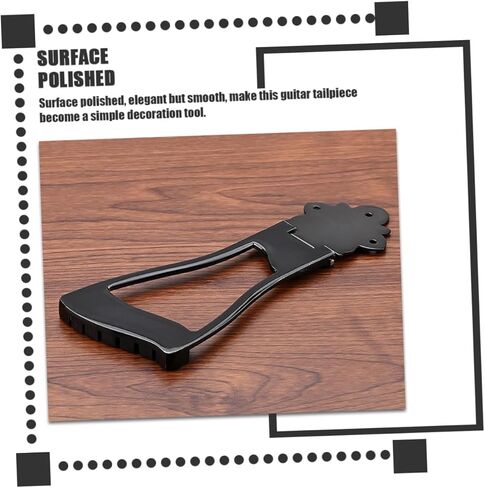 ERINGOGO 6-String Guitar Black Metal Tailpiece Bridge Adjustable Saddle for Electric and Bass Guitar in Saudi Arabia