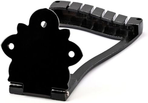 ERINGOGO 6-String Guitar Black Metal Tailpiece Bridge Adjustable Saddle for Electric and Bass Guitar in Saudi Arabia