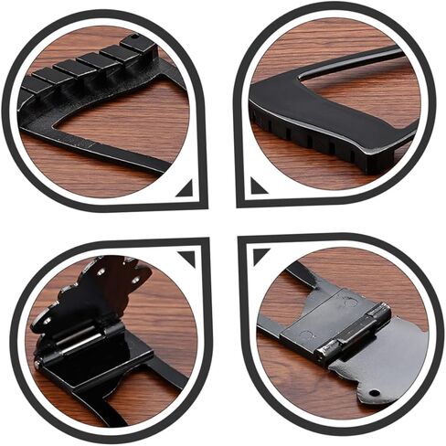 ERINGOGO 6-String Guitar Black Metal Tailpiece Bridge Adjustable Saddle for Electric and Bass Guitar in Saudi Arabia