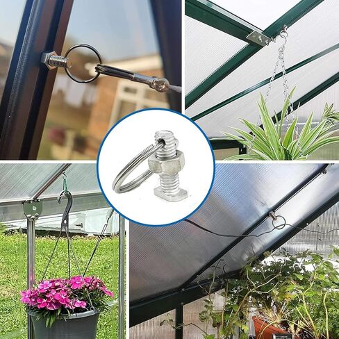 20 عبوة من مسامير وحلقات الدفيئة، وصواميل سداسية ومسامير ذات رأس مربع مرساة في قنوات زجاجية لنباتات التسلق، وبناء الدفيئة in Kuwait