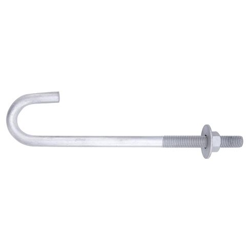 5/8" x 10" J Bolt Anchors (10 Pack) for Concrete with Nuts and Washers, Hot-Dip Galvanized in Kuwait