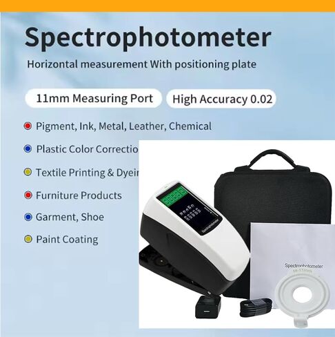 مقياس الألوان الطيفي المحمول المحمول مع D/8 SCI+SCE dE*ab≥0.02 التكرار 0.01 دقة العرض Φ11mm عيار للتحكم في جودة الألوان في طباعة المنسوجات والبلاستيك in Saudi Arabia
