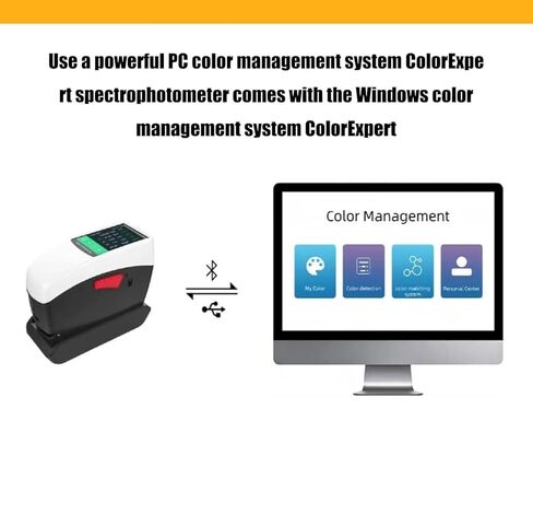 مقياس الألوان الطيفي المحمول المحمول مع D/8 SCI+SCE dE*ab≥0.02 التكرار 0.01 دقة العرض Φ11mm عيار للتحكم في جودة الألوان في طباعة المنسوجات والبلاستيك in Saudi Arabia