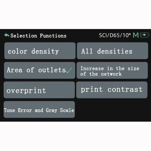 Portable Color Densitometer Printing Densitometer with Caliber Φ5mm DE*ab≤0.02 Measuring Structure D/8,SCI+SCE Field of View 2°，10° Wavelength Range 400-700nm Measure Time About 1 S in Kuwait