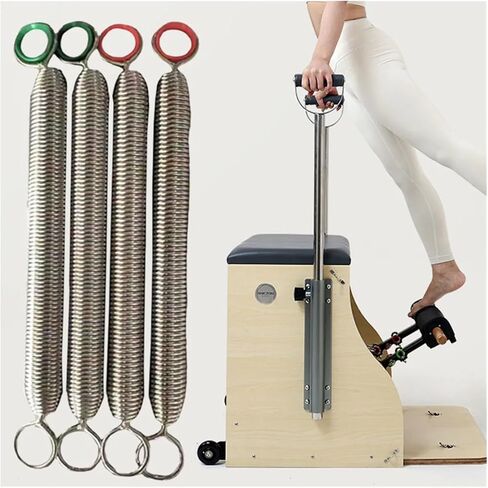 4pcs in Set Pilates Reformer Pilate Equipment Accessories Stability Chair Yoga Wire Steel Tension Springs for Various Yoga & Fitness Equipment in Saudi Arabia