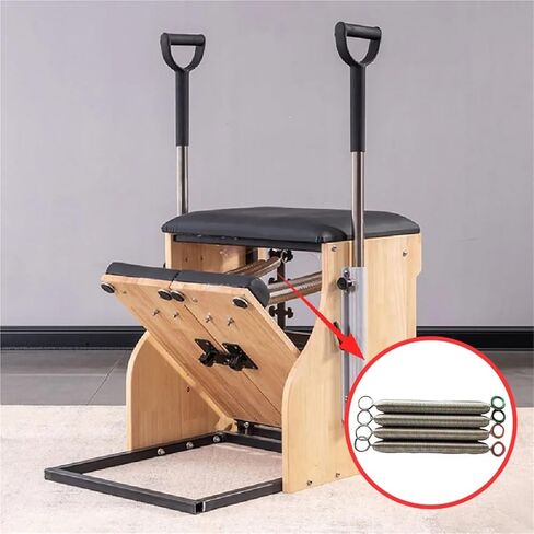 4pcs in Set Pilates Reformer Pilate Equipment Accessories Stability Chair Yoga Wire Steel Tension Springs for Various Yoga & Fitness Equipment in Saudi Arabia