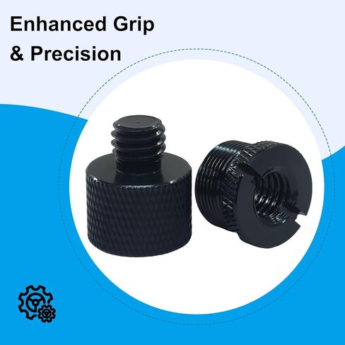 8 pcs Mic Stand Adapter Set Includes 5/8" female to 3/8" male, 3/8" female to 5/8" male, 5/8" female to 1/4" male, and 1/4" female to 5/8" male screw thread adapters for microphone stands in Kuwait