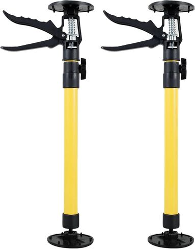 2 Pcs Telescopic Support Rod 11.81/19.69 to 23.23/45.28inch Alloy Pole Adjustable System For Installing Cabinets(Yellow Medium) in Saudi Arabia