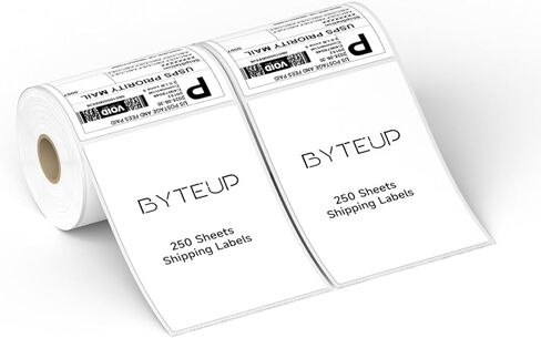 4x6 Direct Thermal Shipping Labels, 2 * 250 Sheets/Roll Barcode & Shipping Label Paper, Permanent Adhesive, Smudge Resistant, Compatible with Most Direct Thermal Printers (Not for Laser/Inkjet/Dymo) in Saudi Arabia