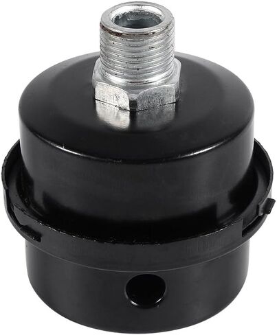 Air Compressor Muffler, Noise Reducing, Dust Blocking, Durable Iron Construction, Intake Filter, 3/8 Inch Fine Thread for Oil Less Models, for Home Workshop, Garage, Construction S in Saudi Arabia