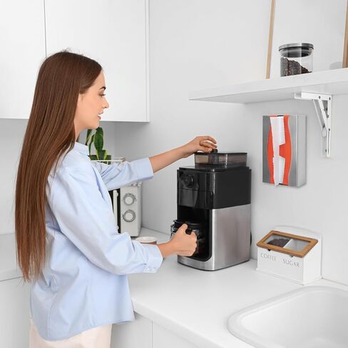 2 Pack Wax Paper Dispenser, Stainless Steel, Two Way Keyholes, for Vertical or Horizontal Wall Mounting or Place on Counter, for Household Commercial Kitchen, 10.3 x 6 x 2.63 Inch in Saudi Arabia