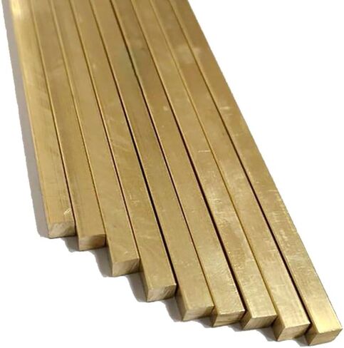 1Pcs 500mm Brass Square Rod, 1mm, 1.2mm, 1.5mm, 2mm, 2.5mm, 3mm Small Square Solid Bar(2x2x500mm) in Kuwait