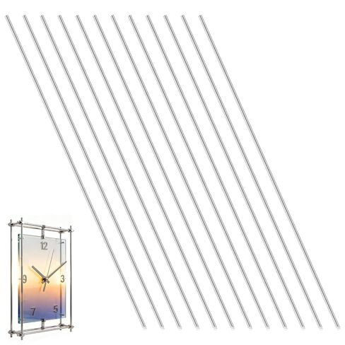 304 Stainless Steel Round Rod, 1mm x 300mm Metal Solid Shaft Rods Lathe Bar Stock for DIY Crafts Model Car Helicopter Airplane 12pcs (1mm) in Kuwait