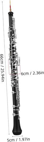 VICASKY 1 Set Key Oboe Instrument with Keys Semi Automatic Design Crafted Composite Wood for Performance Includes Carry Bag Cleaning Cloth Gloves and Reed in Saudi Arabia
