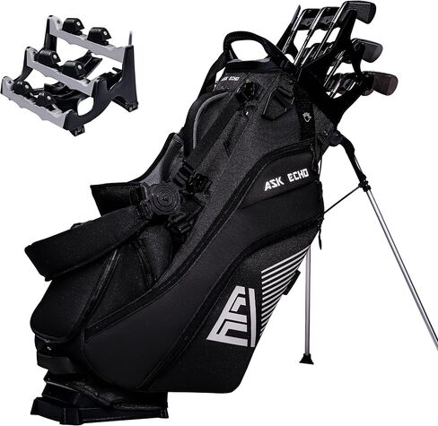 ASK ECHO ST-14 Hybrid Golf Stand Bag with Pendor Lock Club Organizer Bundle in Saudi Arabia
