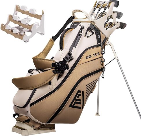 حقيبة حامل جولف هجينة من ASK ECHO ST-14 مع حزمة منظم نادي Pendor Lock in Kuwait