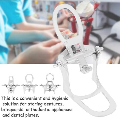 3PCS Dental Articulator Chrome Plated Denture Adjustable Simple Articulator for Oral Cavity(S/M/L) in Saudi Arabia
