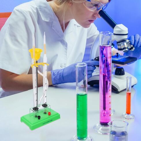 Kichouse Water Electrolysis Experiment Device Teaching Kit for Home School and Laboratory Use Demonstrating Oxygen and Hydrogen Production Electrolyzer Apparatus in Saudi Arabia