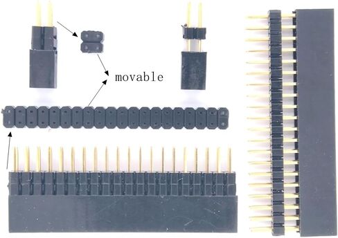 مجموعة أدوات القبعة تتضمن GPIO&PoE 2x20&2x2 Pin رؤوس تكديس طويلة جدًا ومواجهات متوافقة مع Raspberry Pi 5 4B 3B+ in Saudi Arabia