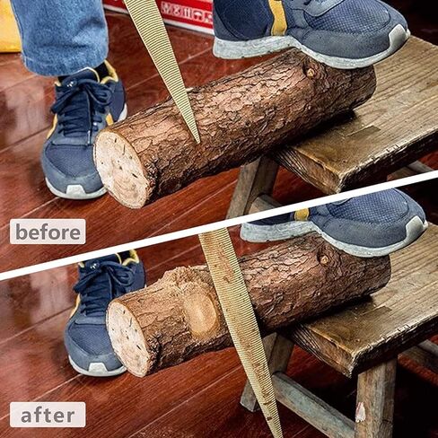 مبرد خشبي، مجموعة مبرد إبرة مبرد خشبي للخشب، أدوات مبرد عرموش خشبية، مبرد خشبي مدبب ذهبي مع مقبض مطاطي في حقيبة هدايا لنحت عبوتين (6 * 8 بوصة) in Kuwait