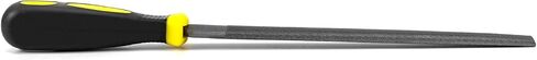 QWORK Semi Round Hand Rasp File, 8 inch T12 Alloy Steel Ergonomic Grip Metal Half Round File for Woodwork, Metal, Leather, Steel, and Plastic in Saudi Arabia